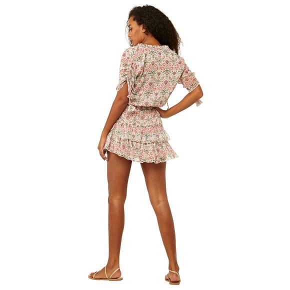 Misa Becca Somerset Floral Layered Ruffles Dress Size S Small - Picture 4 of 9